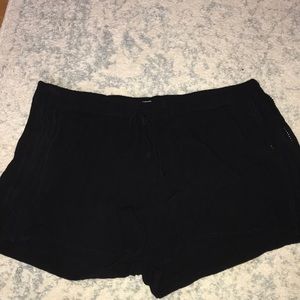 Black flowy shorts